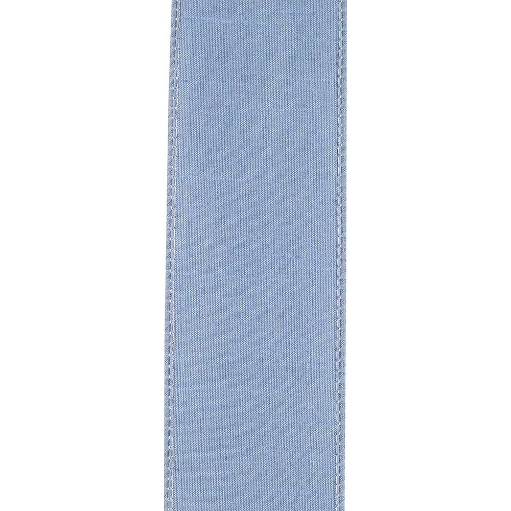 Dupioni Supreme Wired, French Blue, 2-1/2 In, 10 Yards