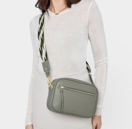 Hallie Crossbody Bag- Graphite Green