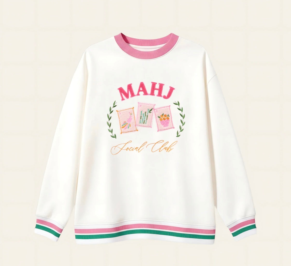 Mahjong Social Club Oversized Crew