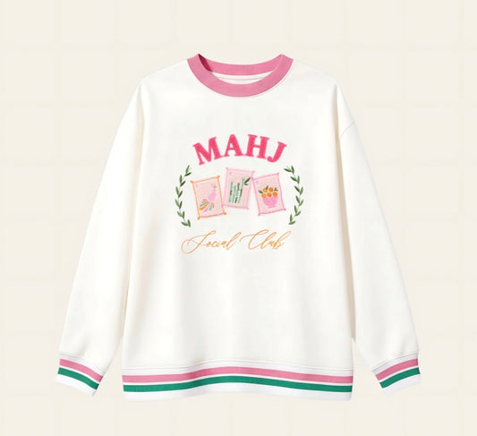 Mahjong Social Club Oversized Crew