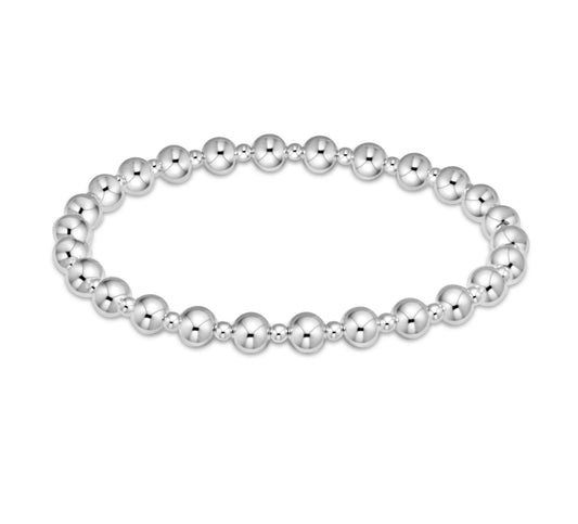 Classic Grateful Pattern 5mm Bead Bracelet - Sterling