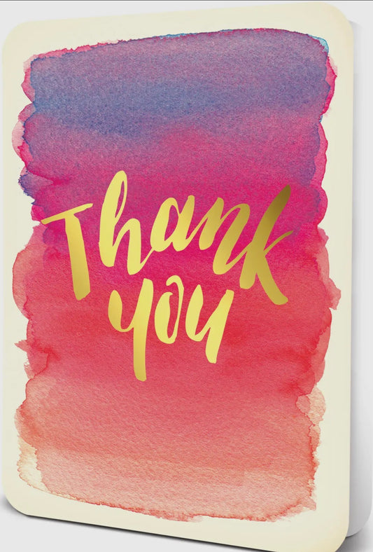 Foil Thank You Deluxe Greeting Card