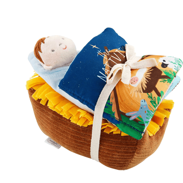 Nativity Plush With Book