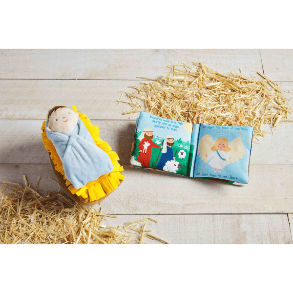 Nativity Plush With Book