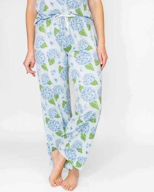 Hydrangea Sleep Pants Illusion/Blue/Green -Asst.: Large
