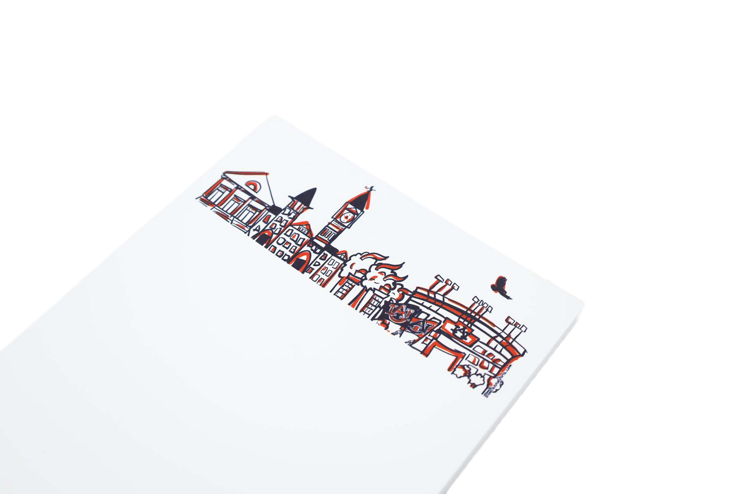 Campus Skyline Notepad - Auburn