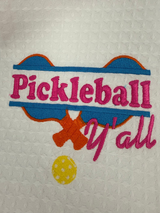 Pickle Ball Yall Tea Towel