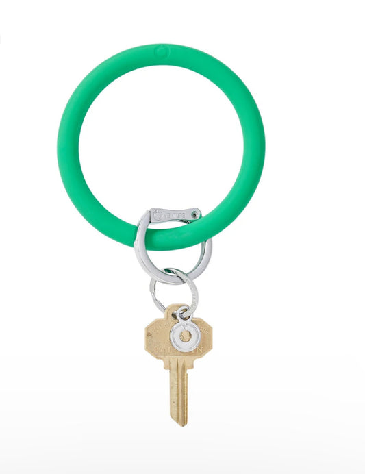 Silicone Big O® Key Ring - Shamrock Green