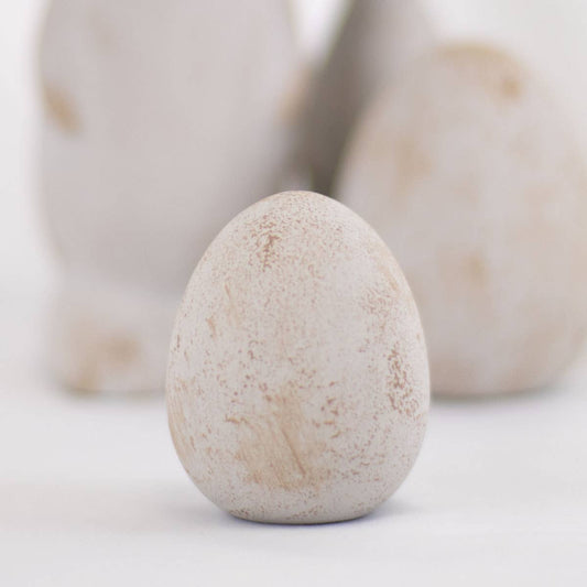 Aubrey Egg Décor   Antique Gray   3"