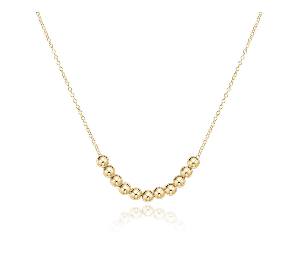 16" necklace gold - classic beaded bliss