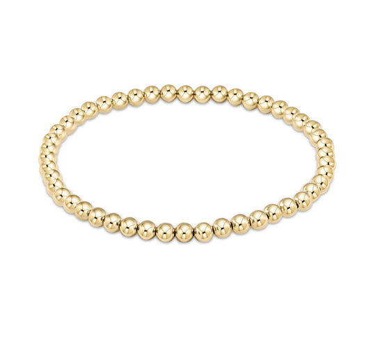 Classic Gold 4mm Bead Bracelet