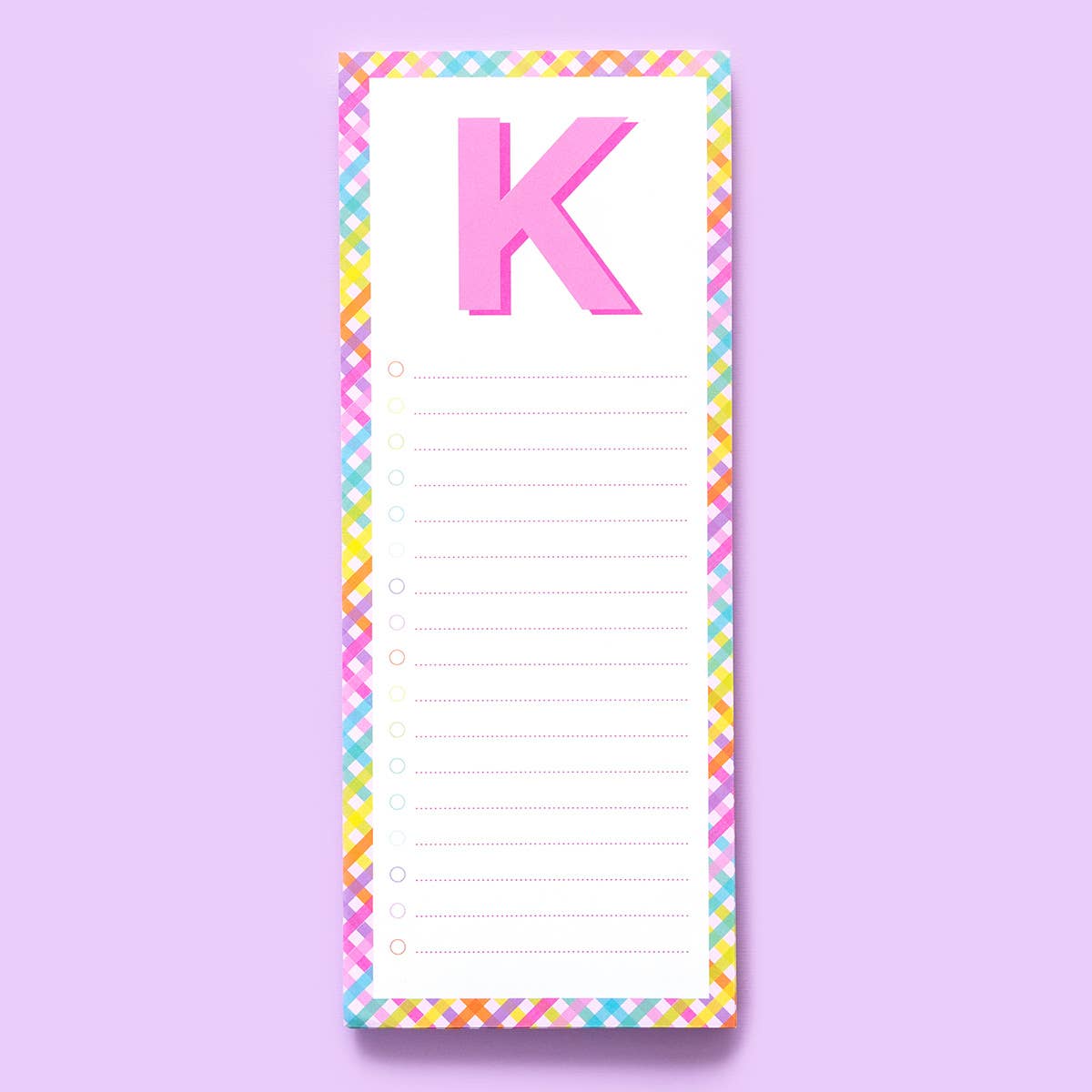 Letter List Pads A-Z: A