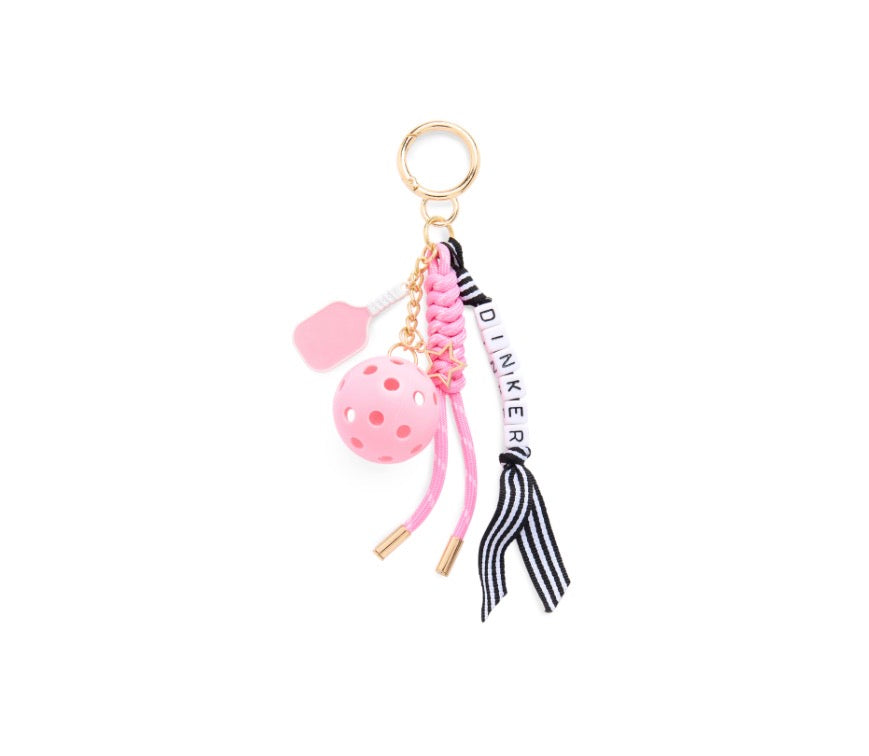 DINKER PICKLEBALL BAG CHARM/KEY RING