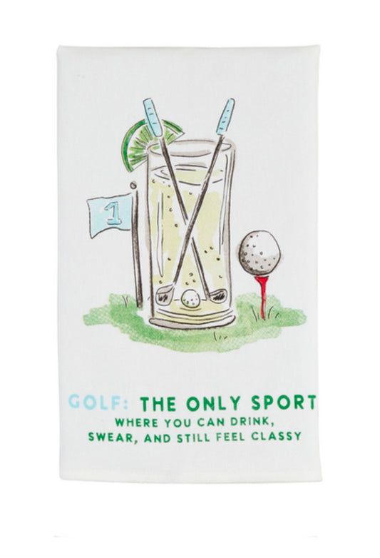 Golf, The Only Sport Tea Towel