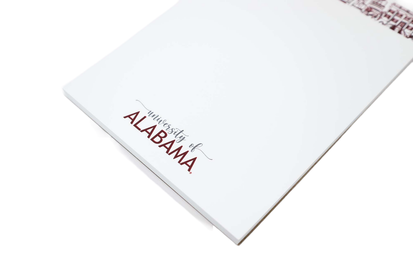 Campus Skyline Notepad - University of Alabama/Tuscaloosa
