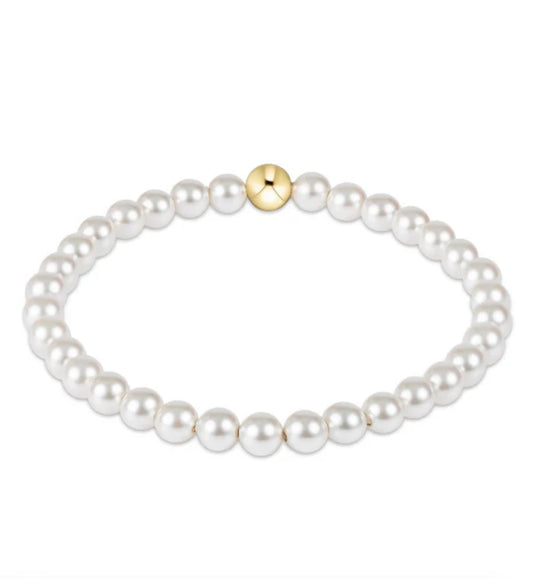 Classic Pearl 5mm Bead Bracelet