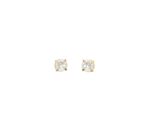 Haley Gold Studs- 7mm