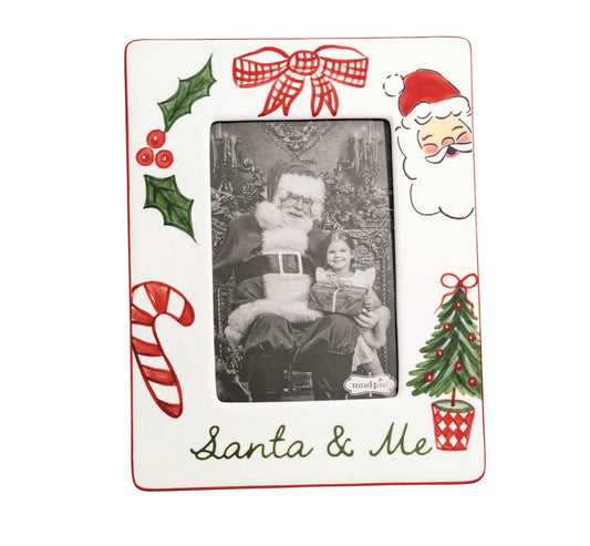 Santa & Me Hand Painted Frame