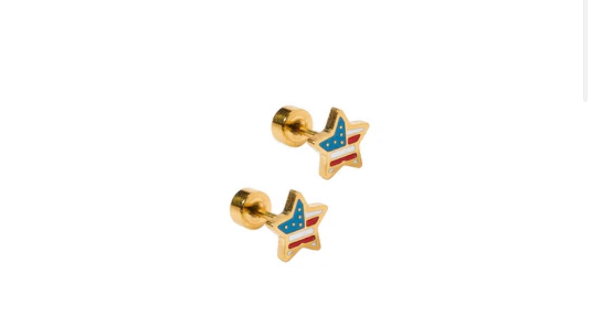 Screwback Stud Earrings - Liberty