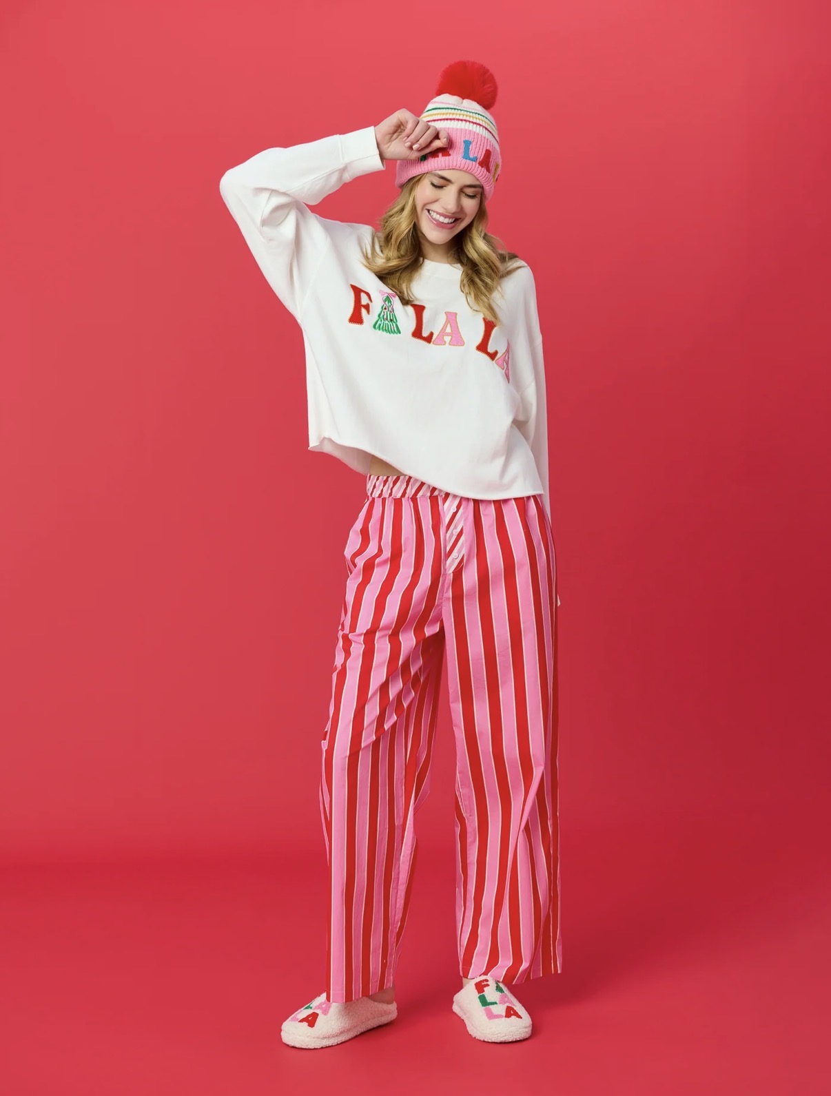 Candy Stripe Boxer Pajama Pants