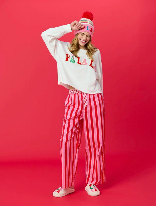 Candy Stripe Boxer Pajama Pants