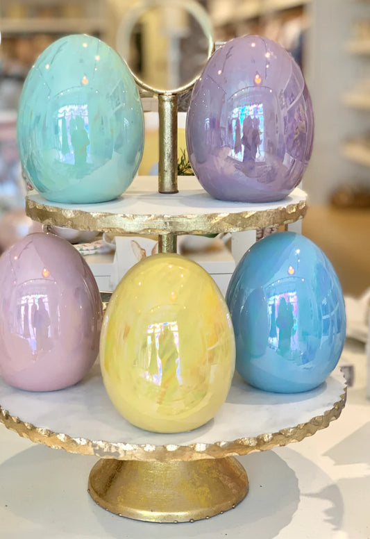 Iridescent Ceramic Eggs