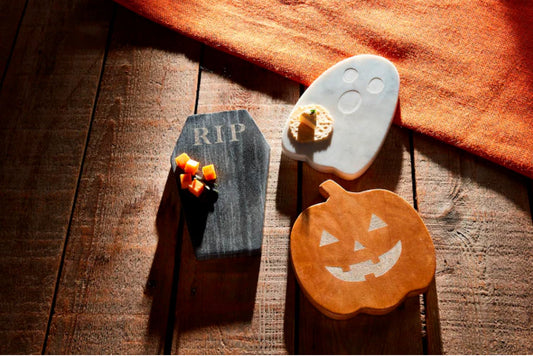 Marble Halloween Cheese Board