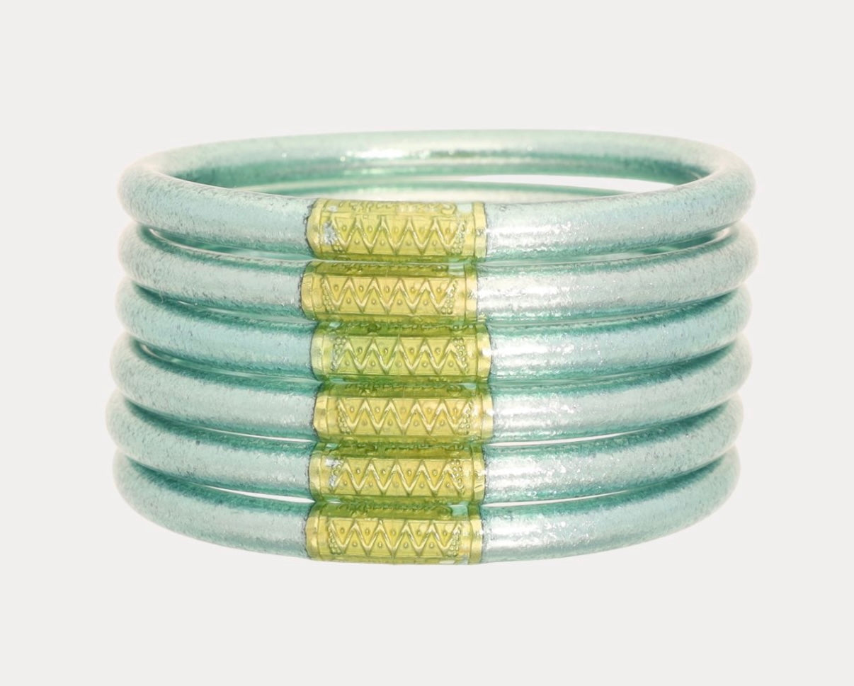 Mint All Weather Bangles®, set of 6