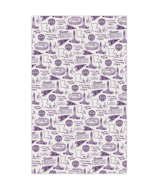 LSU COTTON KITCHEN TOWEL