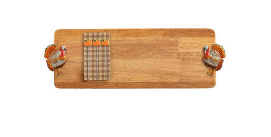 Enamel Turkey Wood Board Set