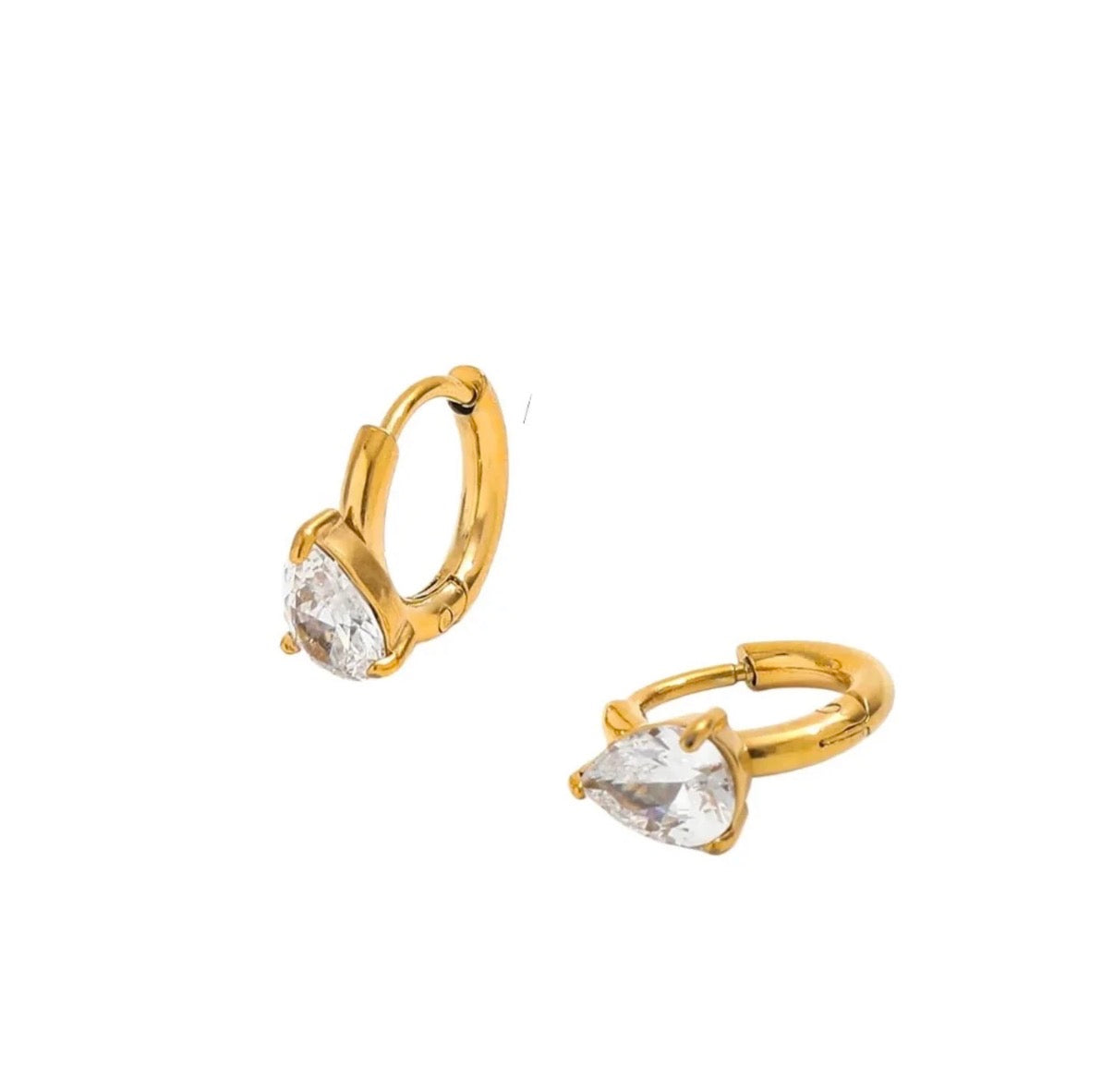 Oval Huggie Hoops