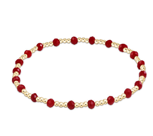 gameday flirty sincerity bracelet - crimson