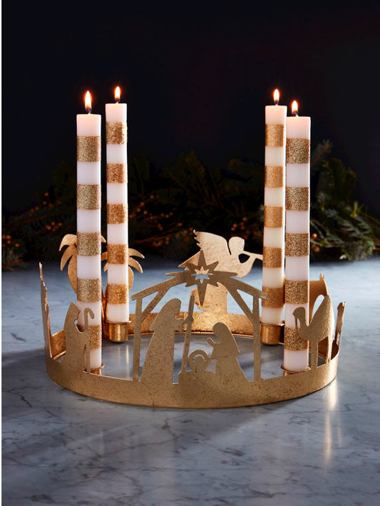 Gold Advent Wreath