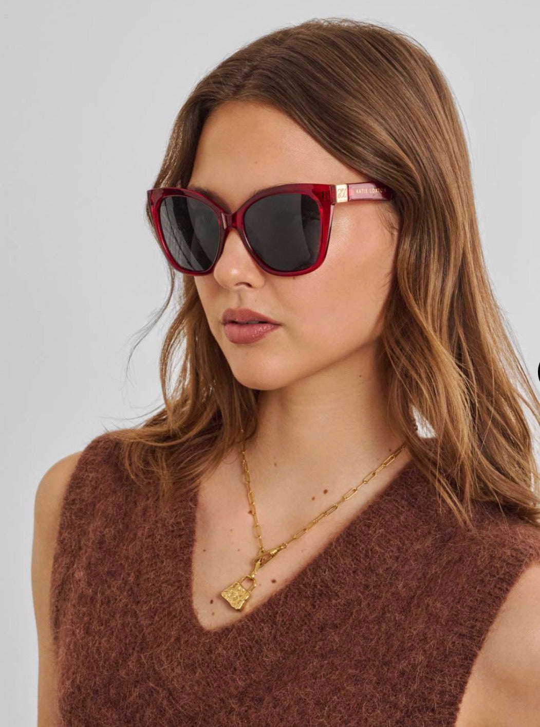 Mykonos Sunglasses- Dark Cherry Transparent