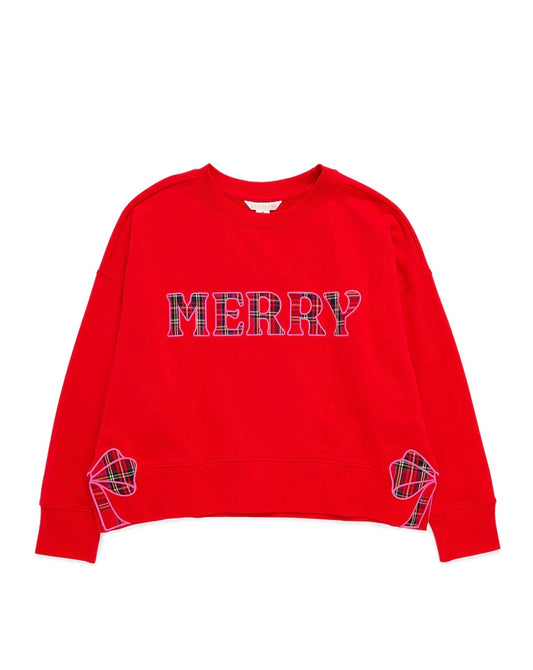 Plaid Merry Sweatshirt