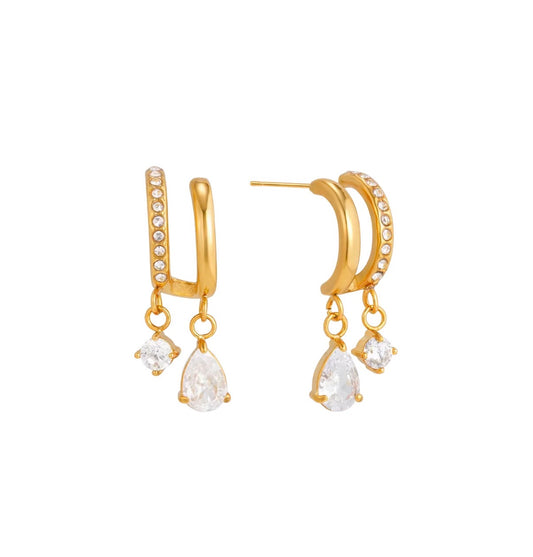 Mallori Charm Hoops