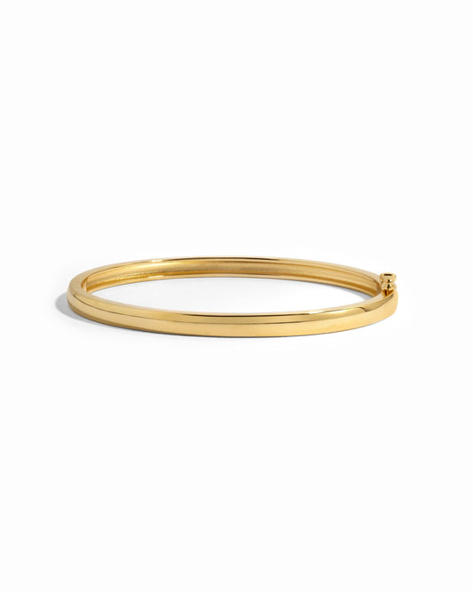 Solid Bangle: 6.25" / Gold