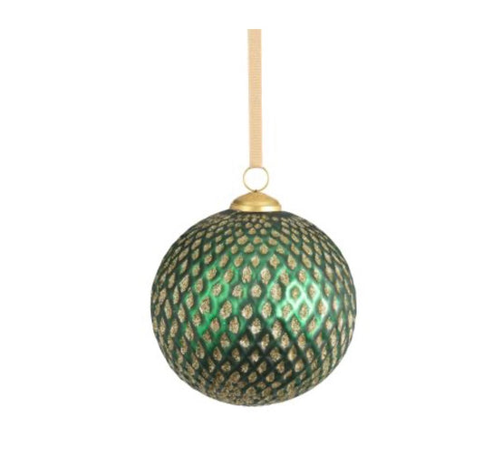 Green Beehive Ornament