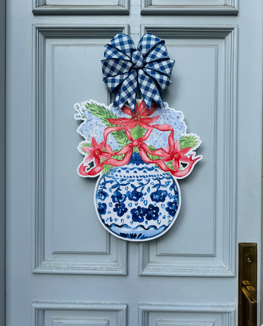 Christmas Chinoiserie Door Hanger