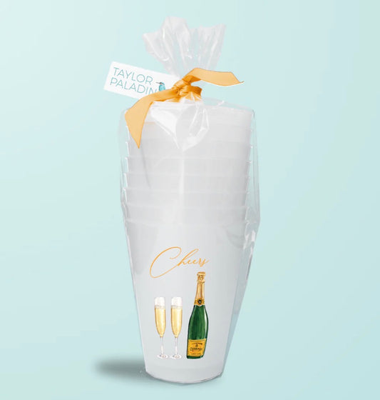 Cheers Champagne Frosted Cups