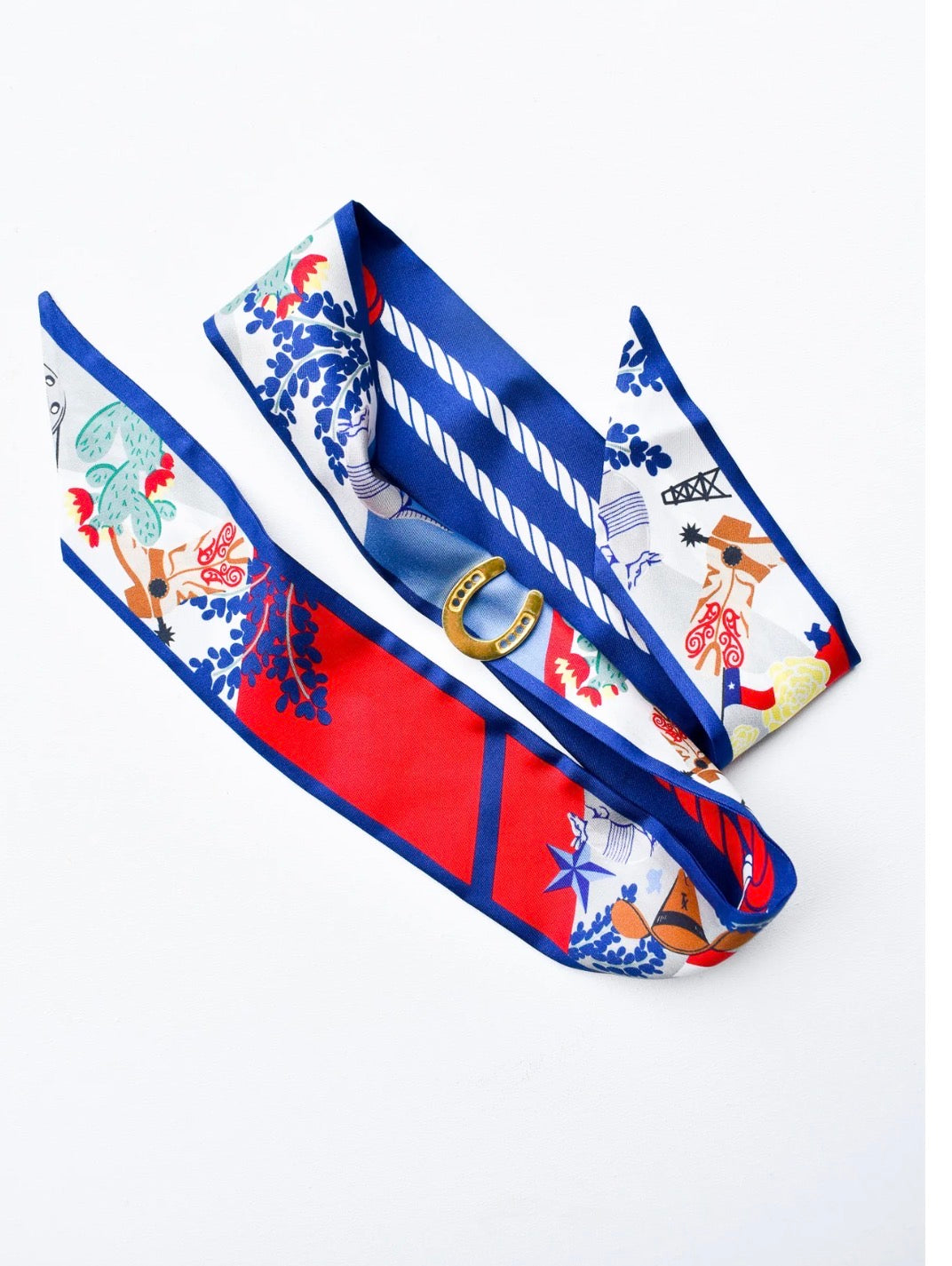Lucky Horseshoe Skinny Scarf Slider
