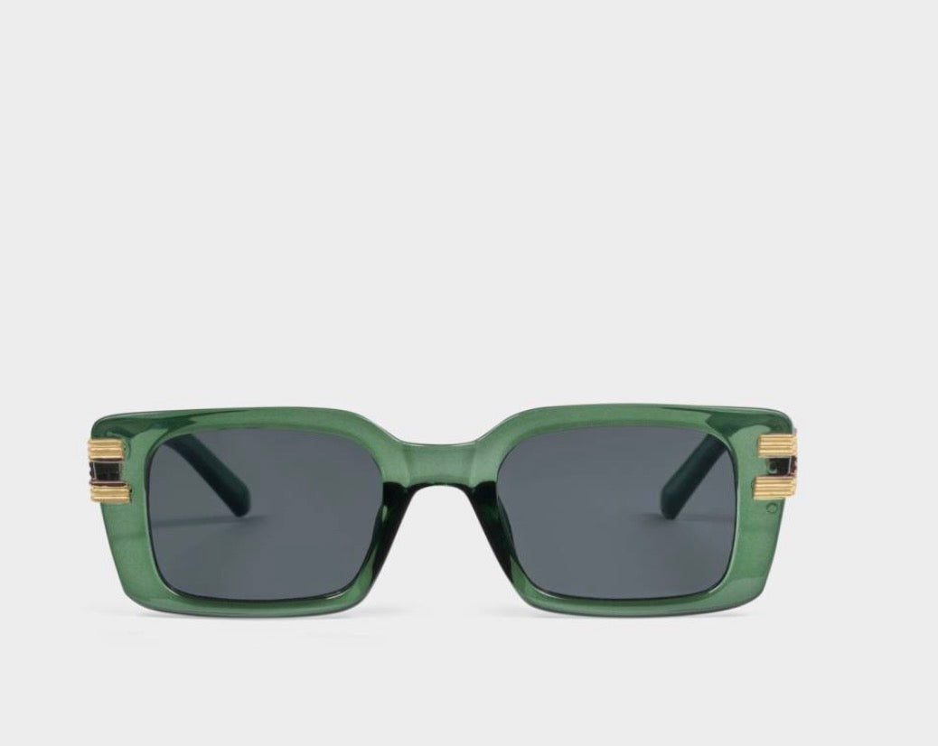 Malibu Sunglasses- Green Transparent