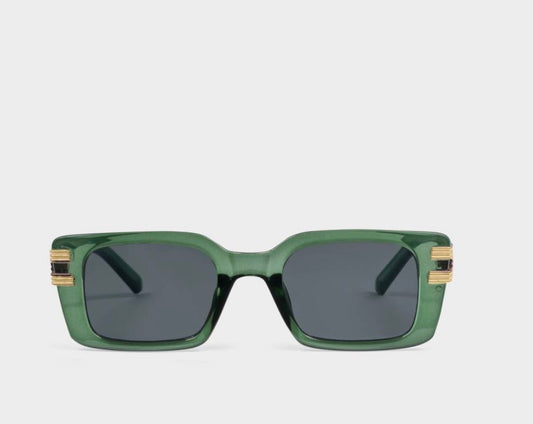 Malibu Sunglasses- Green Transparent