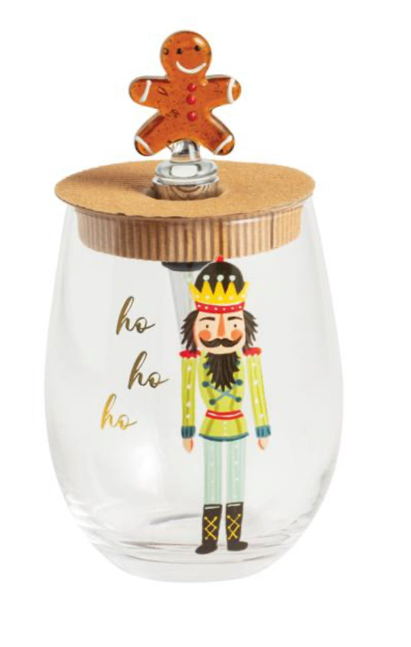 Nutcracker Wine Glass Set