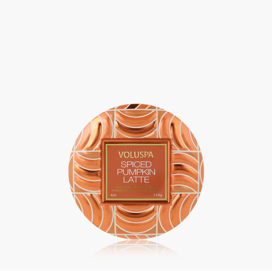 Spiced Pumpkin Latte Mini Tin Candle 4oz