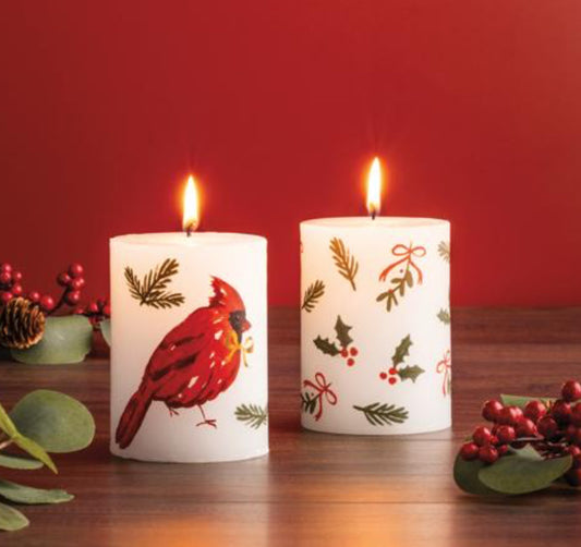 Painted Pillar Candle