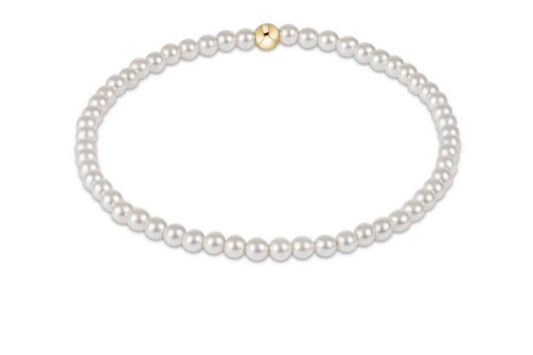 egirl classic pearl 3mm bead bracelet