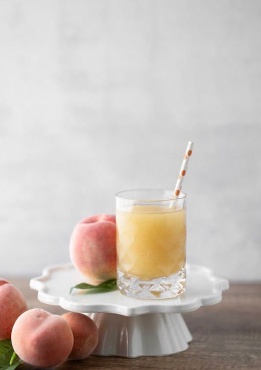 Peach Whiskey Smash