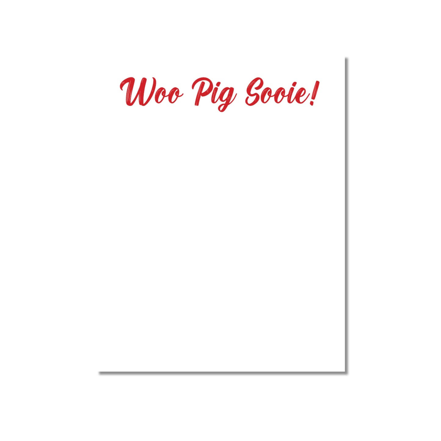 Collegiate Spirit Notepads: Wreck Em - Texas Tech