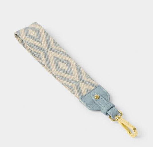 Canvas Wristlet Strap- Duck Egg